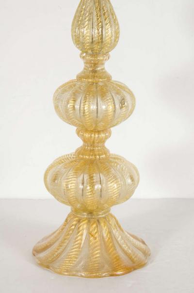  Barovier Toso Mid Century Modernist Hand Blown Table Lamp by Barovier e Toso
