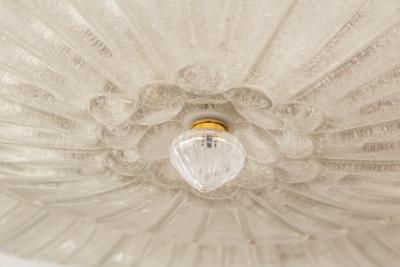  Barovier Toso Monumental Art Deco Style Dome Shaped Ceiling Fixture By Barovier UL Certified