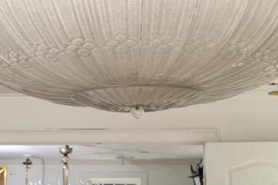  Barovier Toso Monumental Art Deco Style Dome Shaped Ceiling Fixture By Barovier UL Certified
