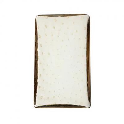  Barovier Toso Murano Barovier Toso Glass Box Gold Brass Hinged 