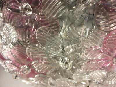  Barovier Toso Murano Ceiling Pendant Floral Basket by Barovier Toso 1970