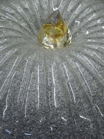  Barovier Toso Murano Glass Flush Mount Fixture Attributed to Barovier