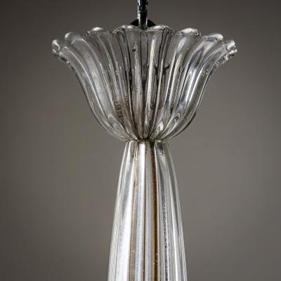  Barovier Toso Murano Glass Pendant Lamp attributed to Barovier Toso Italy 1940s