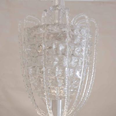  Barovier Toso Murano clear glass Rostrato Pendant by Barovier and Toso pendant