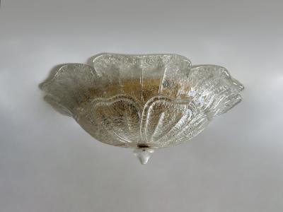  Barovier Toso Murano flush mount ceiling light by Barovier Toso