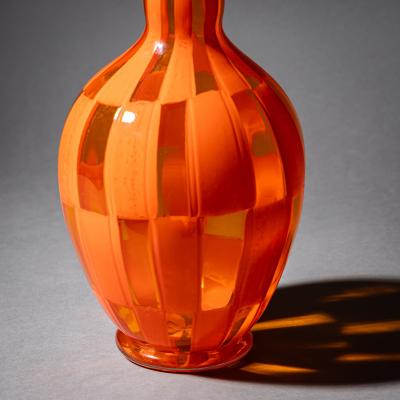  Barovier Toso Orange Murano Glass Vase by Barovier Toso Edition 1 1 dated 1981