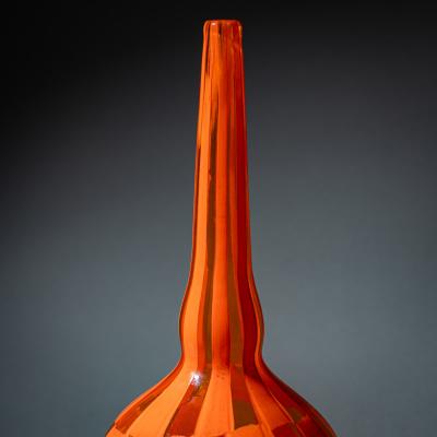  Barovier Toso Orange Murano Glass Vase by Barovier Toso Edition 1 1 dated 1981