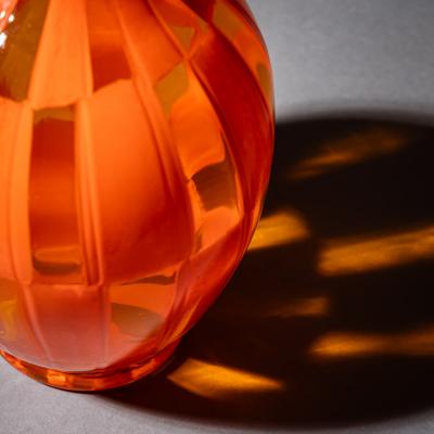  Barovier Toso Orange Murano Glass Vase by Barovier Toso Edition 1 1 dated 1981