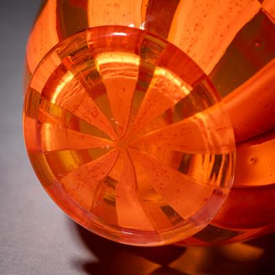  Barovier Toso Orange Murano Glass Vase by Barovier Toso Edition 1 1 dated 1981