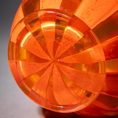  Barovier Toso Orange Murano Glass Vase by Barovier Toso Edition 1 1 dated 1981