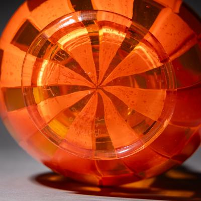  Barovier Toso Orange Murano Glass Vase by Barovier Toso Edition 1 1 dated 1981
