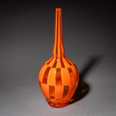  Barovier Toso Orange Murano Glass Vase by Barovier Toso Edition 1 1 dated 1981