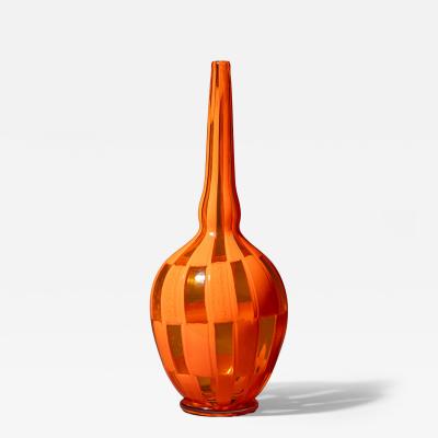  Barovier Toso Orange Murano Glass Vase by Barovier Toso Edition 1 1 dated 1981