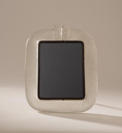  Barovier Toso Original Torciglione Glass Picture Frame by Barovier Toso Murano c 1935