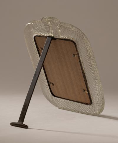  Barovier Toso Original Torciglione Glass Picture Frame by Barovier Toso Murano c 1935