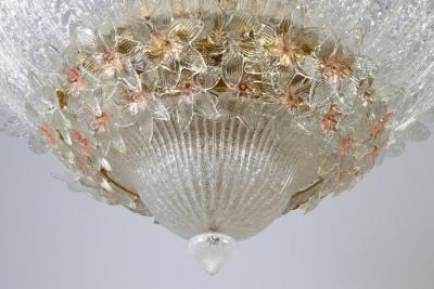 Barovier Toso Overwhelming Murano Glass Ceiling Light by Barovier Toso Italy 1950