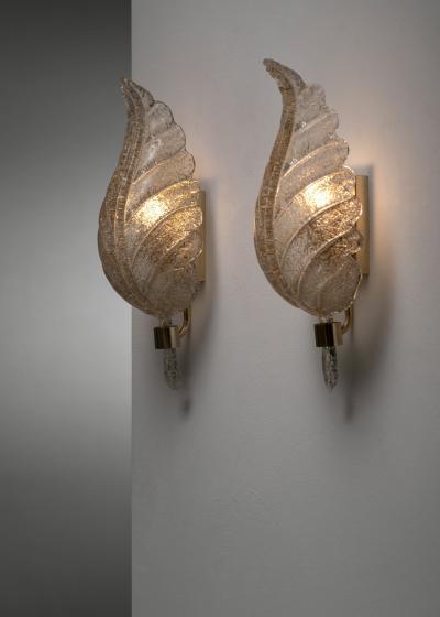  Barovier Toso Pair Barovier Toso Wall Appliques
