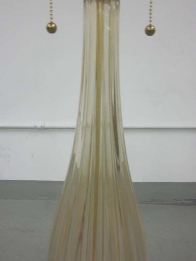  Barovier Toso Pair Large Hand blown Murano Venetian Glass Table Lamps attributed to Barovier