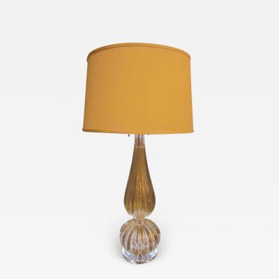  Barovier Toso Pair Large Hand blown Murano Venetian Glass Table Lamps attributed to Barovier