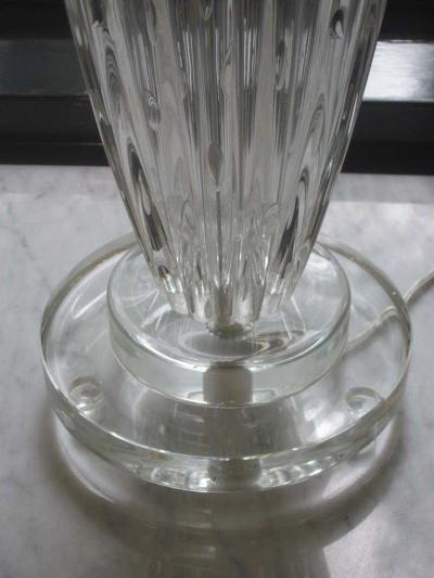  Barovier Toso Pair Mid Century Modern Style Murano Venetian Glass Table Lamps Attr Barovier