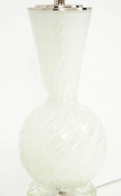  Barovier Toso Pair of 1950s Barovier Too Murano Lamps