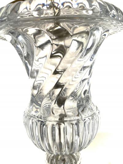  Barovier Toso Pair of Italian Modern Glass and Brass Lamps Barovier Toso