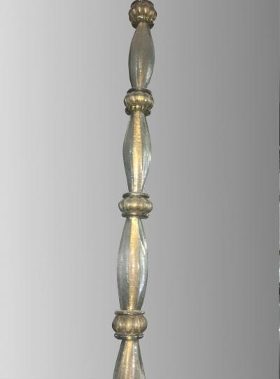 Barovier Toso Rare oval chandelier in Murano glass Italy circa 1940
