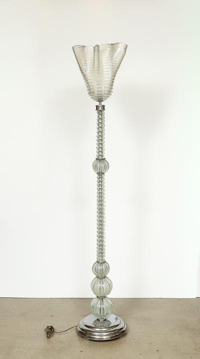  Barovier Toso Rostrato Murano Floor Lamp by Barovier Toso