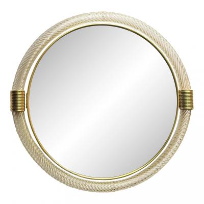  Barovier Toso Round Wall Mirror With Torgiglione Torchon Barovier Inspired Luxury D cor