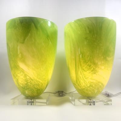  Barovier Toso Set of 4 Barovier Toso Murano Glass Lamps
