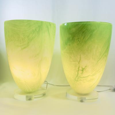  Barovier Toso Set of 4 Barovier Toso Murano Glass Lamps