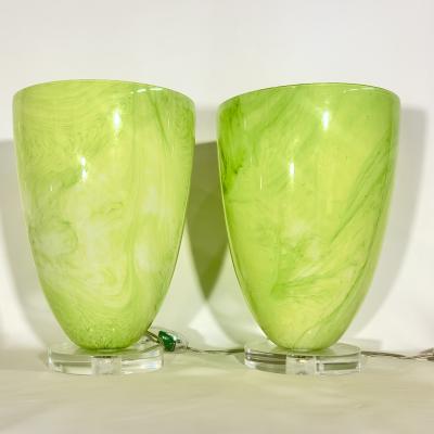  Barovier Toso Set of 4 Barovier Toso Murano Glass Lamps