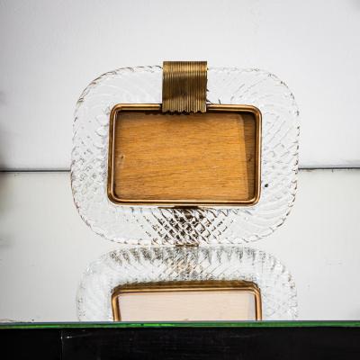  Barovier Toso Set of Three Murano Glass Table Frames by Barovier Toso Italy Mid 20th C