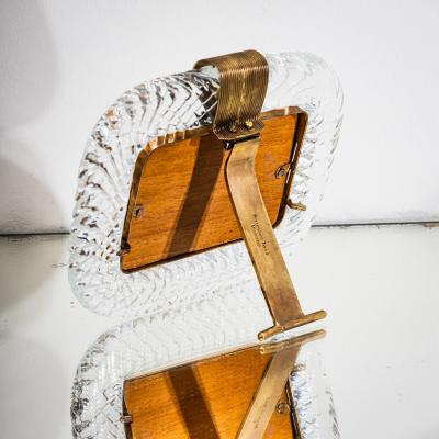  Barovier Toso Set of Three Murano Glass Table Frames by Barovier Toso Italy Mid 20th C