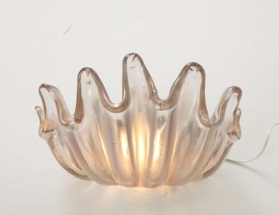  Barovier Toso Single Clam Glass Sconce by Barovier Toso
