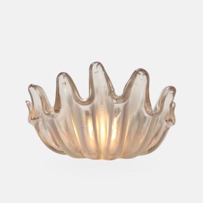  Barovier Toso Single Clam Glass Sconce by Barovier Toso