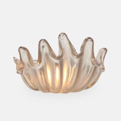  Barovier Toso Single Clam Glass Sconce by Barovier Toso