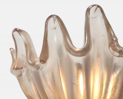  Barovier Toso Single Clam Glass Sconce by Barovier Toso