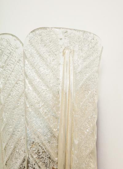  Barovier Toso Single Regato Glass Sconce by Barovier Toso 1938 Italy