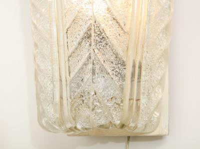  Barovier Toso Single Regato Glass Sconce by Barovier Toso 1938 Italy