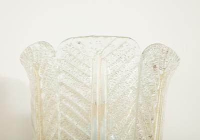  Barovier Toso Single Regato Glass Sconce by Barovier Toso 1938 Italy