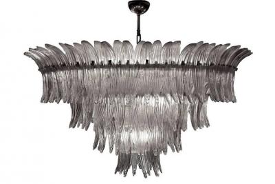  Barovier Toso Spectacular Palmette Chandelier by Barovier Toso Murano 1960s