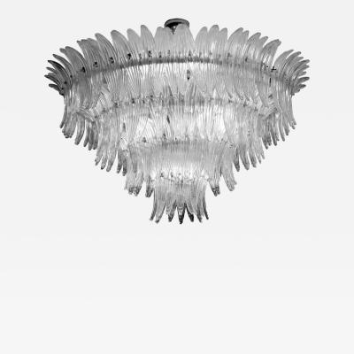  Barovier Toso Spectacular Palmette Chandelier by Barovier Toso Murano 1960s