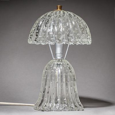  Barovier Toso Table Lamp attributed to Barovier Toso Italy Mid 20th Century