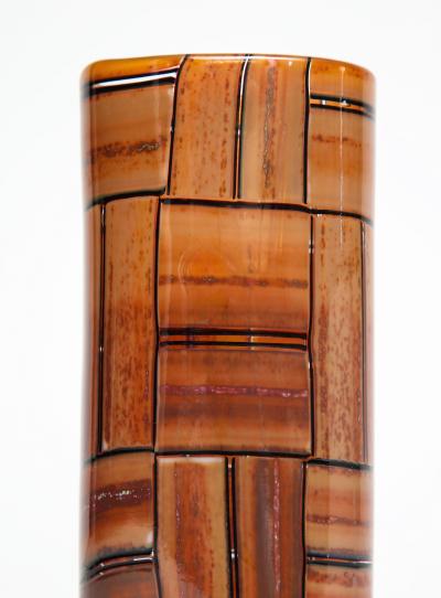  Barovier Toso Tessere Ambra Vase by Barovier Toso