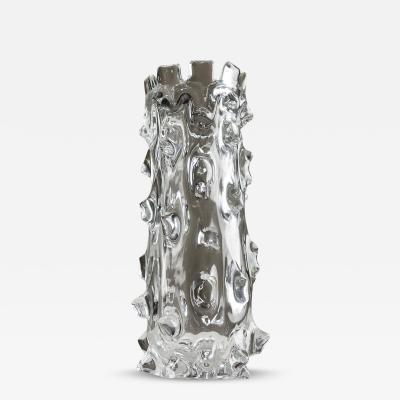 Barovier Toso Transparent Murano Glass Vase By Barovier Toso Italy 1930s
