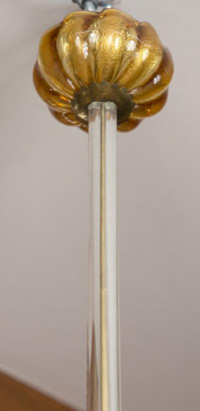 Barovier Toso Vintage Gold Pendant Attributed to Barovier