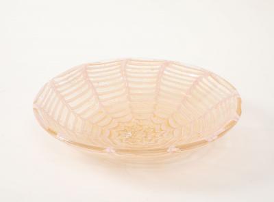  Barovier Toso Vintage Murano Barovier Graffito Glass Charger Bowl