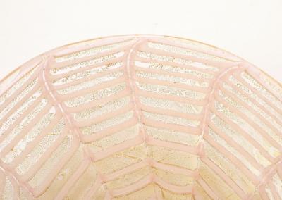  Barovier Toso Vintage Murano Barovier Graffito Glass Charger Bowl