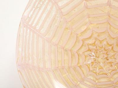  Barovier Toso Vintage Murano Barovier Graffito Glass Charger Bowl